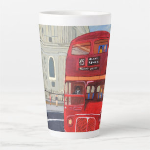 Tasse en latte du bus londonien