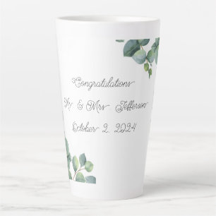 Tasse en latte monogramme