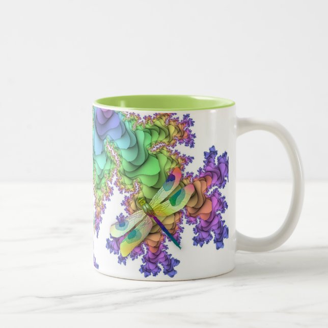 Tasse en pastel de libellules (Droit)