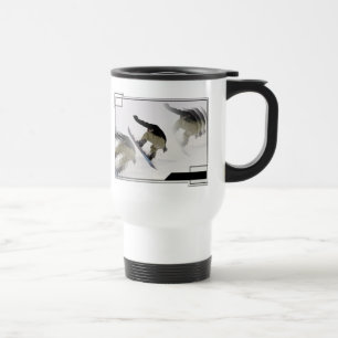 Tasse en plastique de voyage de rails de surf des