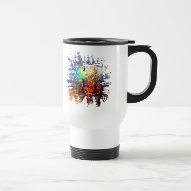 Tasse en plastique de voyage de "Raindancer" (Droite)