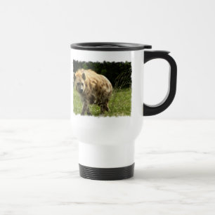 Tasse en plastique de voyage d'hyène