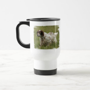 Tasse en plastique repérée de voyage de chien de