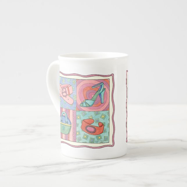 Tasse En Porcelaine Accessoires pour femmes par Chariklia Zarris (Devant gauche)