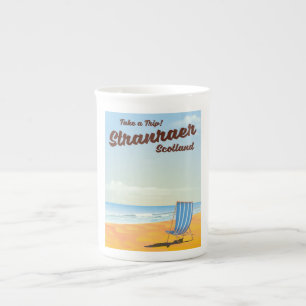 Tasse En Porcelaine Affiche de voyage vintage Stranraer Scotland