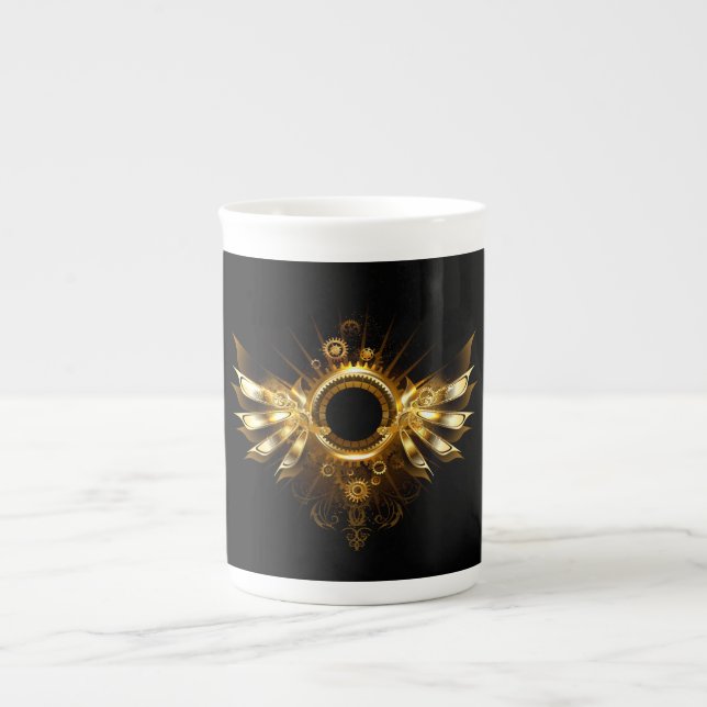 Tasse En Porcelaine Ailes de Steampunk (Devant)