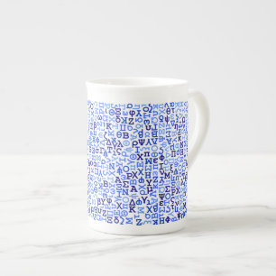 Tasse En Porcelaine Alphabet grec