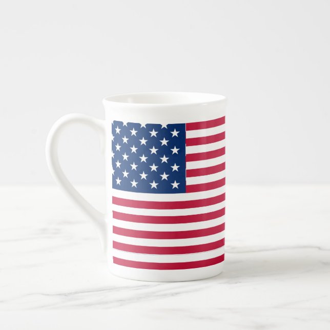 Tasse En Porcelaine American USA Flag Pride Design-76353 (Gauche)