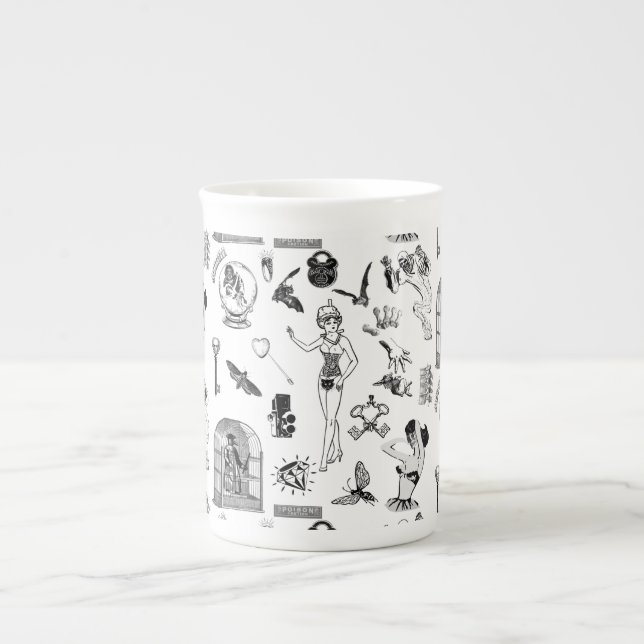 Tasse En Porcelaine Apothécaire (Devant)
