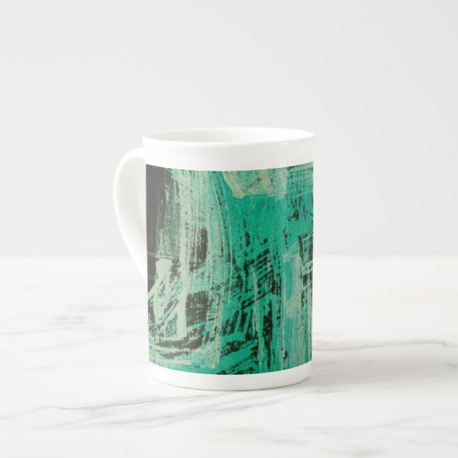 Tasse En Porcelaine Aquamarine Windows I (Devant gauche)