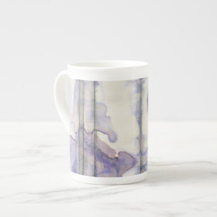Tasse En Porcelaine Aquarelle libre d'expression de violette