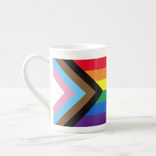Tasse En Porcelaine Arc-en-ciel Lgbtq drapeau de la diversité gay