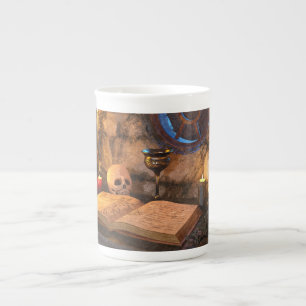 Tasse En Porcelaine Art d'étude à la bougie de l'académie sombre gothi