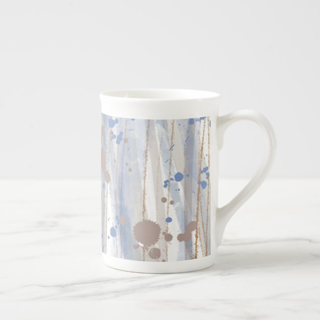 Tasse En Porcelaine Art moderne Abstrait de la nature (Droite)