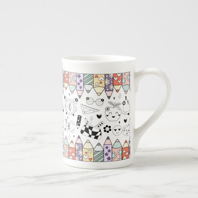 Tasse En Porcelaine Back To School (Droite)