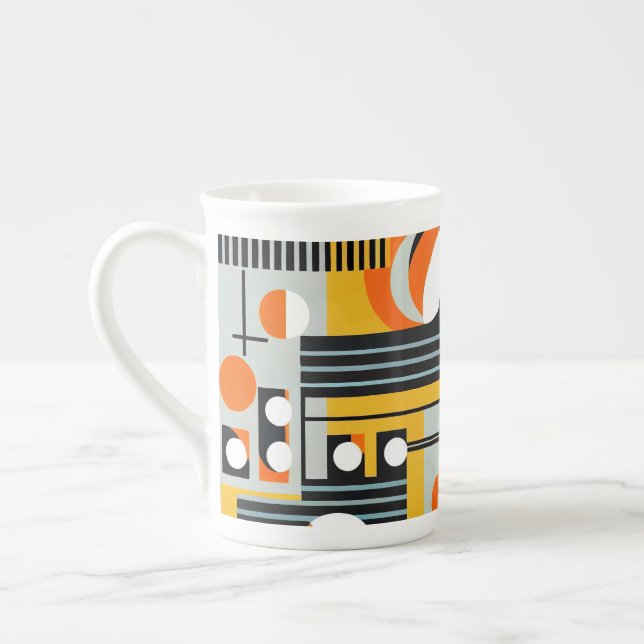 Tasse En Porcelaine Bauhaus Conception géométrique 01 Parfait Pour (Gauche)