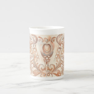 Tasse En Porcelaine Beau or Rose Mozaik Art
