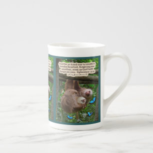 Tasse En Porcelaine Belle Écriture de Sloth : Ephésiens 4:32