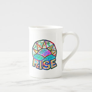 Tasse En Porcelaine Belle Sun Rise ~ Graphique de message d'applicatio