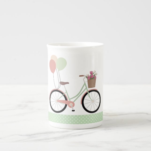 Tasse En Porcelaine Bicyclette (Devant)