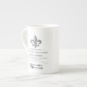 TASSE EN PORCELAINE BISTROS FRANÇAIS VINTAGES MODERNES