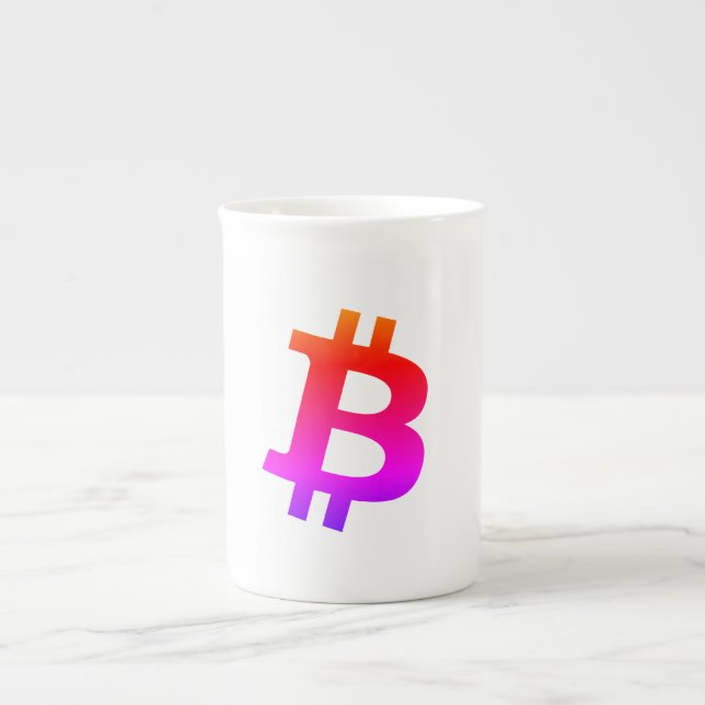 Tasse En Porcelaine Bitcoin Miami (Devant)