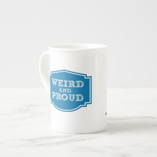 Tasse En Porcelaine Bizarre et fière chine d'os