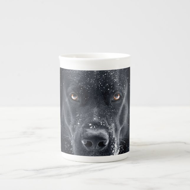 Tasse En Porcelaine Black German Shepherd (Devant)