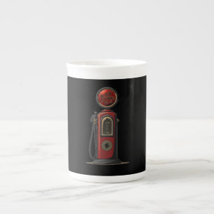 Tasse En Porcelaine Black Lightning Oil Company Pompe à gaz rétro