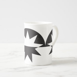 Tasse En Porcelaine Black White Deco