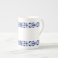Bleu romain du XVIe siècle Design ornemental