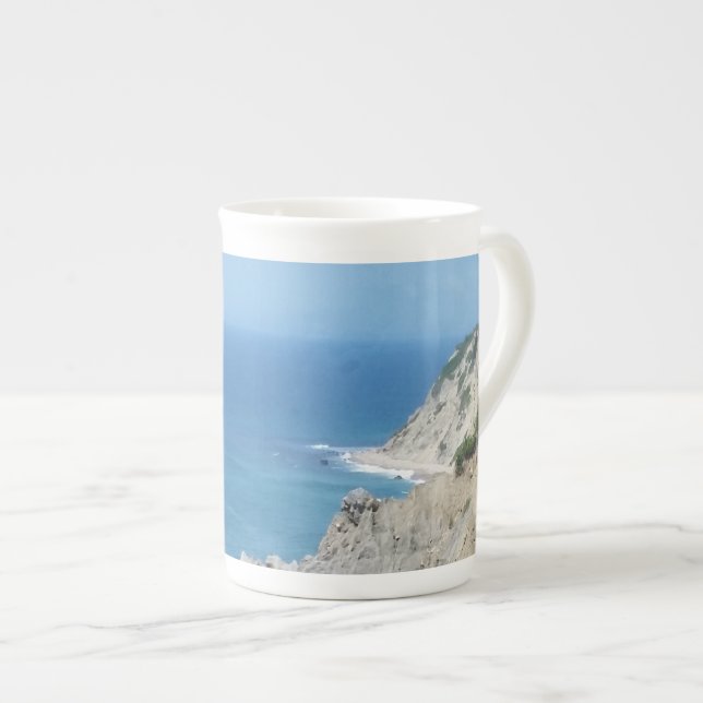 Tasse En Porcelaine Block Island Bluffs - Block Island, Rhode Island (Devant droit)