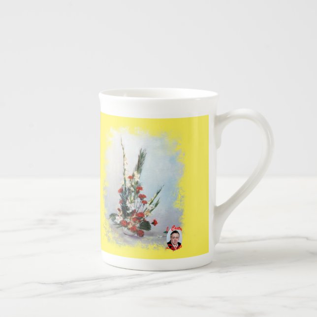 Tasse En Porcelaine Bodegón de flores (Droite)