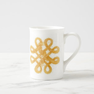 Tasse en porcelaine Bone China avec noeud celtique
