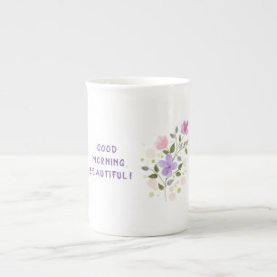 Tasse En Porcelaine Bonjour, beau !