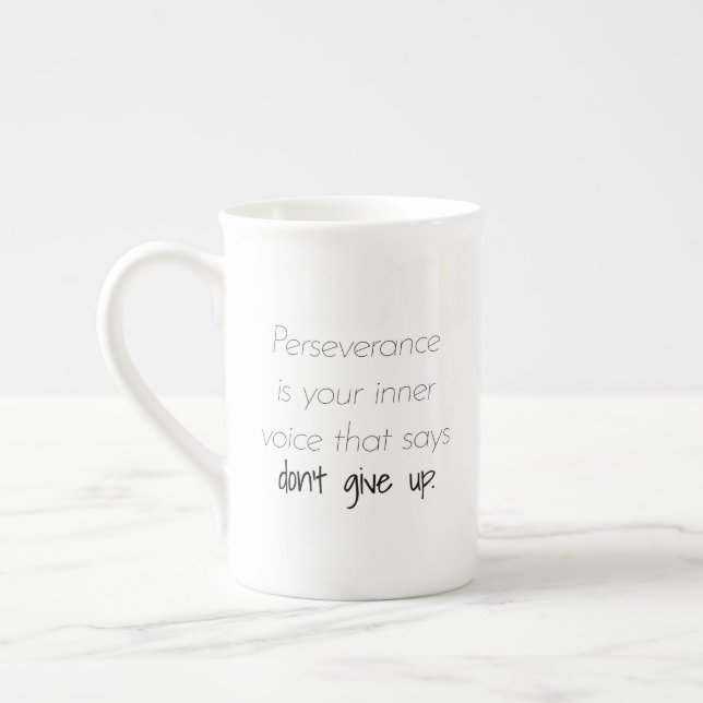 Tasse En Porcelaine Boue spécialisée persévérance (Gauche)