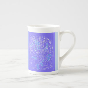 Tasse En Porcelaine Boug de spécialité - Activation de gribouillis I