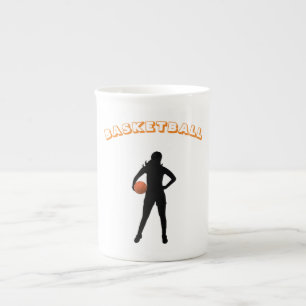 Tasse En Porcelaine Boug de spécialité de basket-ball féminin