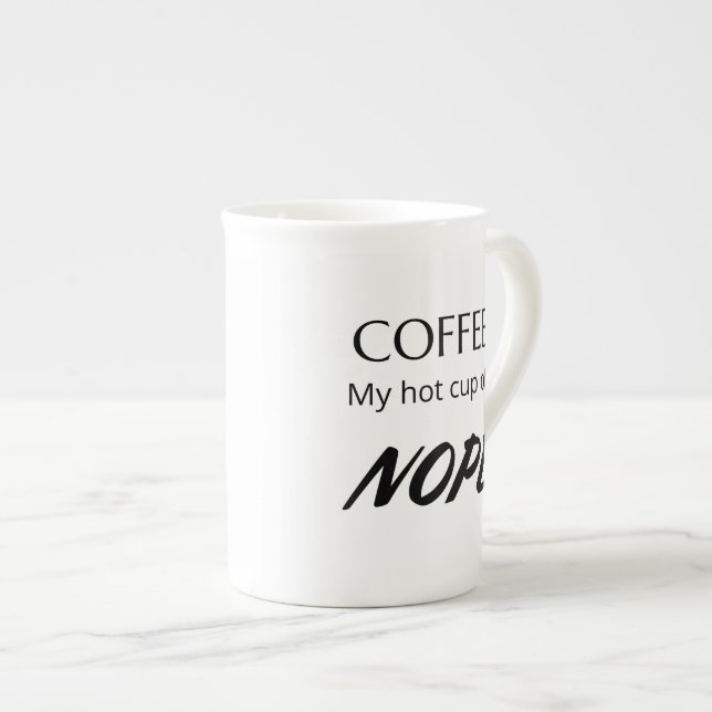 Tasse En Porcelaine Boug spécial pour un adepte du café grand cadeau (Devant droit)