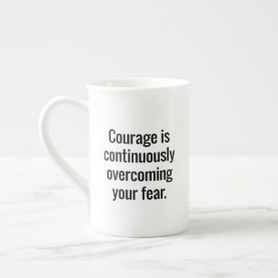 Tasse En Porcelaine Bouge de spécialité Courage