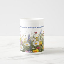 Bouteille expresso avec design de fleurs