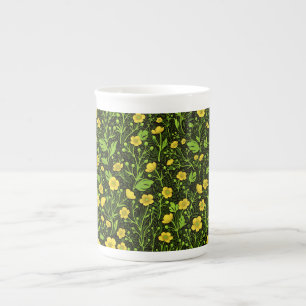 Tasse En Porcelaine Boutons sur noir