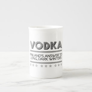 Tasse En Porcelaine Boutons VODKA personnalisés