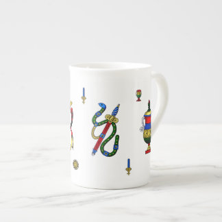 Tasse En Porcelaine Briscola Aces - Design de carte italien