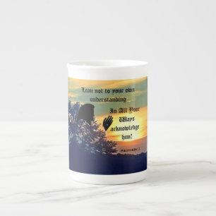 TASSE EN PORCELAINE BULLETIN DE SCRIPTURE
