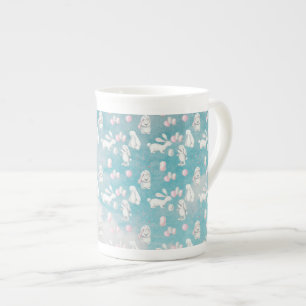 Tasse En Porcelaine Bunnies Bunny dans le ciel Cute Animal illustratio