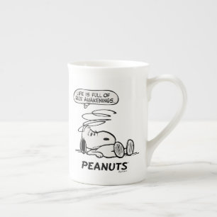 Tasse En Porcelaine cacahuètes   La vie est pleine de Rude Awakenings