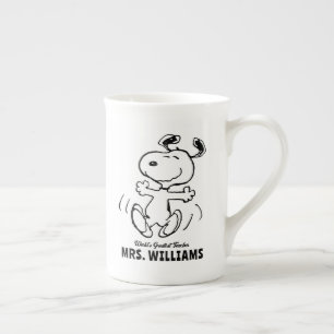 Tasse En Porcelaine cacahuètes Snoopy Grand Enseignant Personnalisé