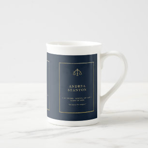Tasse En Porcelaine Cadeau diplômé faculté de droit avocat cadre or ma