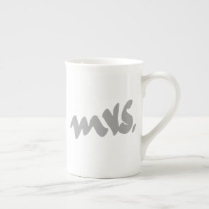 Tasse En Porcelaine Cadeaux de Mme pour la fête des mères gris blanc C